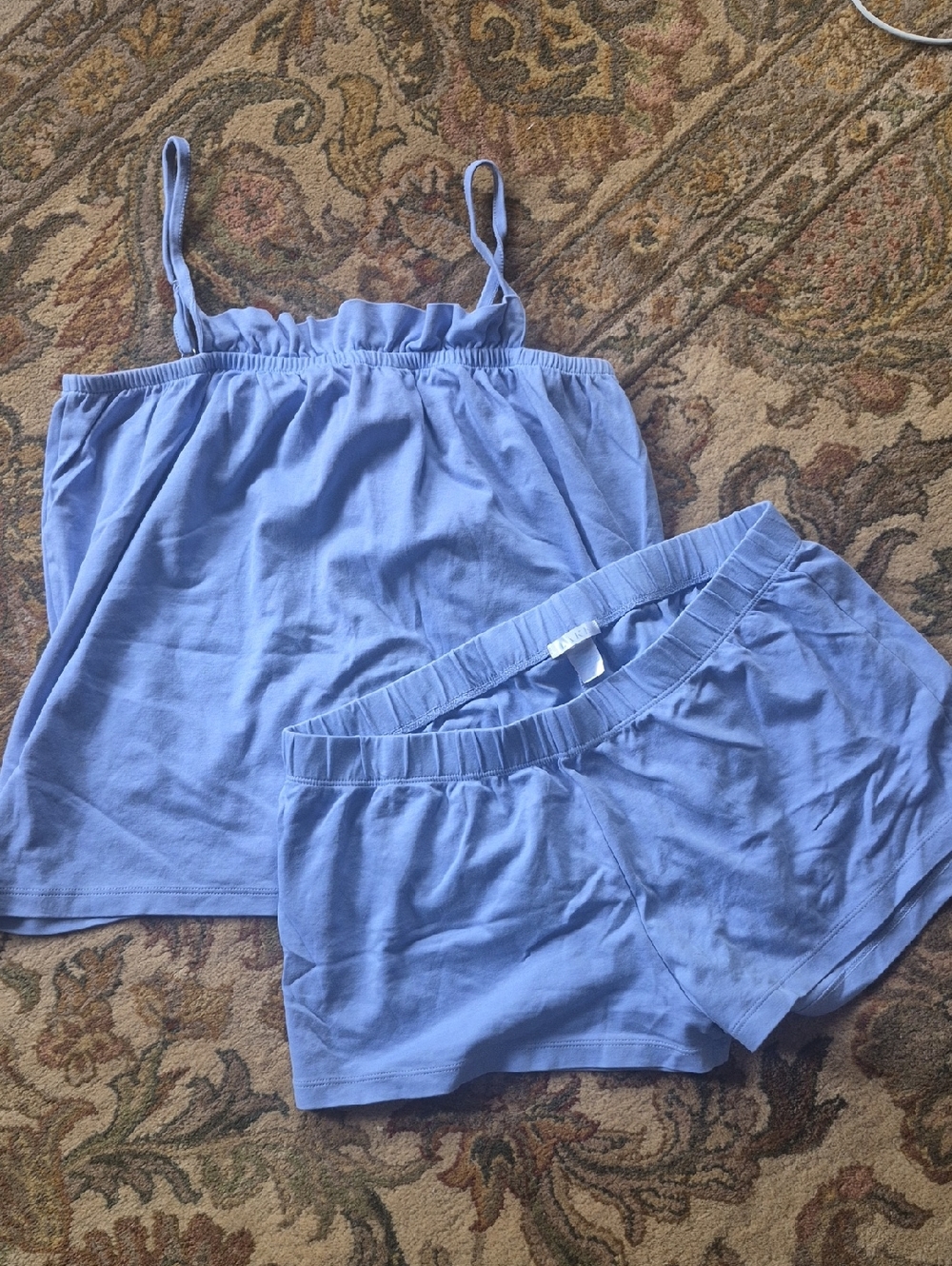 LAKE Periwinkle Blue Women's Cotton Cami & Short Sleep Set
